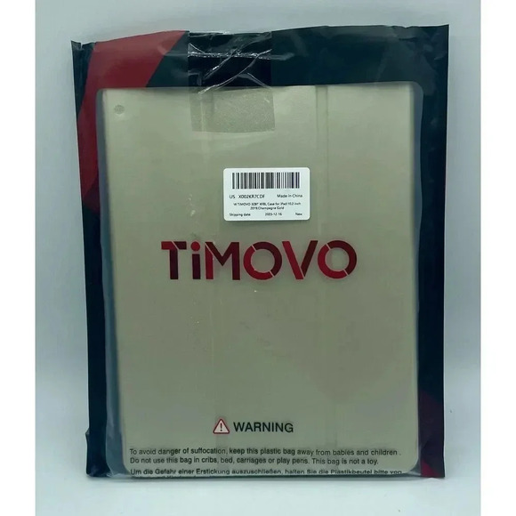 TiMOVO Folio Stand Case for Apple 7th 8th 9th Generation 2019-2021 iPad 10.2” - Picture 1 of 4